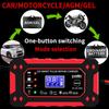6A 12V автомобильное зарядное устройство для аккумулятора импульсный ремонт ЖК-дисплей умная быстрая зарядка AGM Deep Cycle GEL свинцово-кислотное зарядное устройство для автомобиля мотоцикла