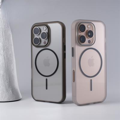 Новый прозрачный тонкий чехол для телефона с магнитным кольцом для IPhone16, подходит для Apple 15promax, простой противоударный защитный чехол