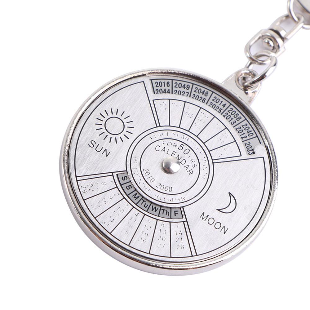 Подарочный металлический брелок с 2010 по 2060 год от Creative 3D Perpetual Calendar 50 Years