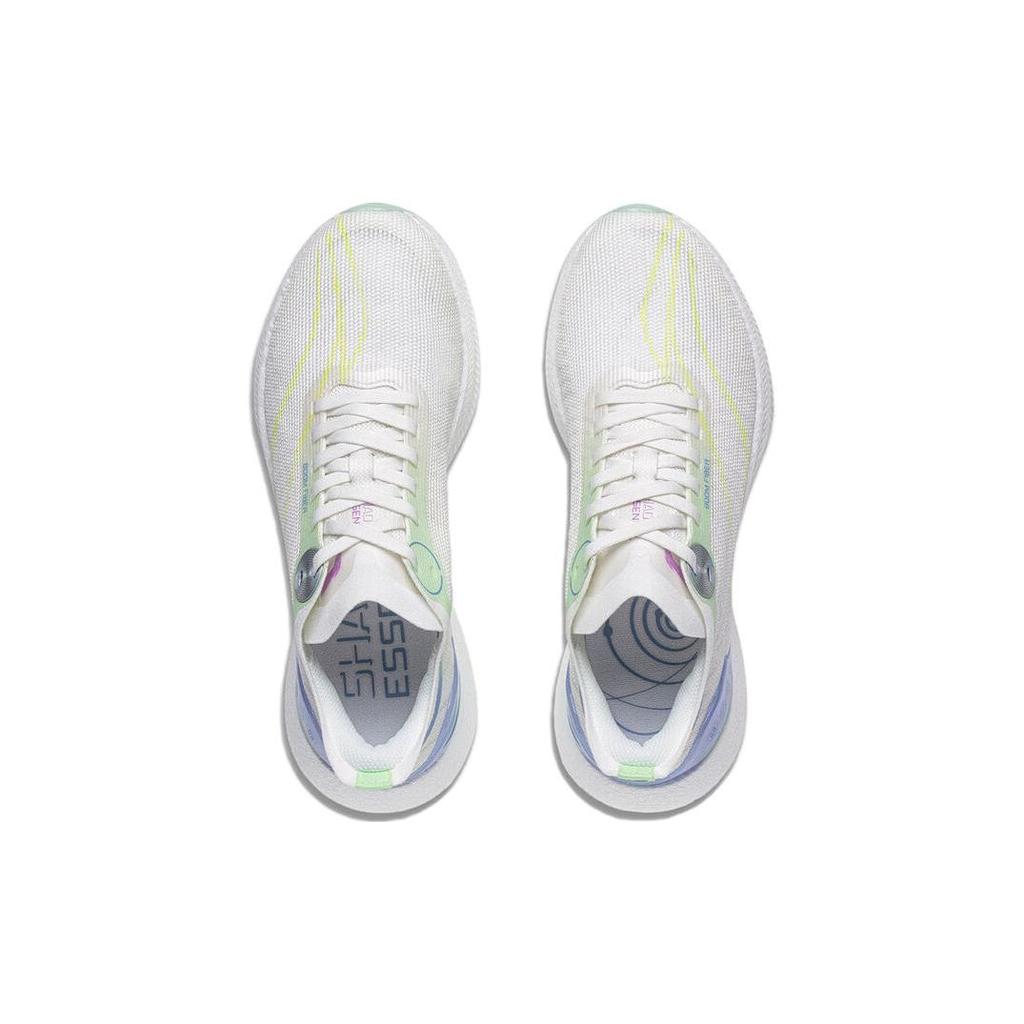 Li Ning Absolute Shadow 2 Essential Comfortable Shock Absorption Non-Slip Low-Top Running Shoes Women Sneakers White Blue ARRT006-1