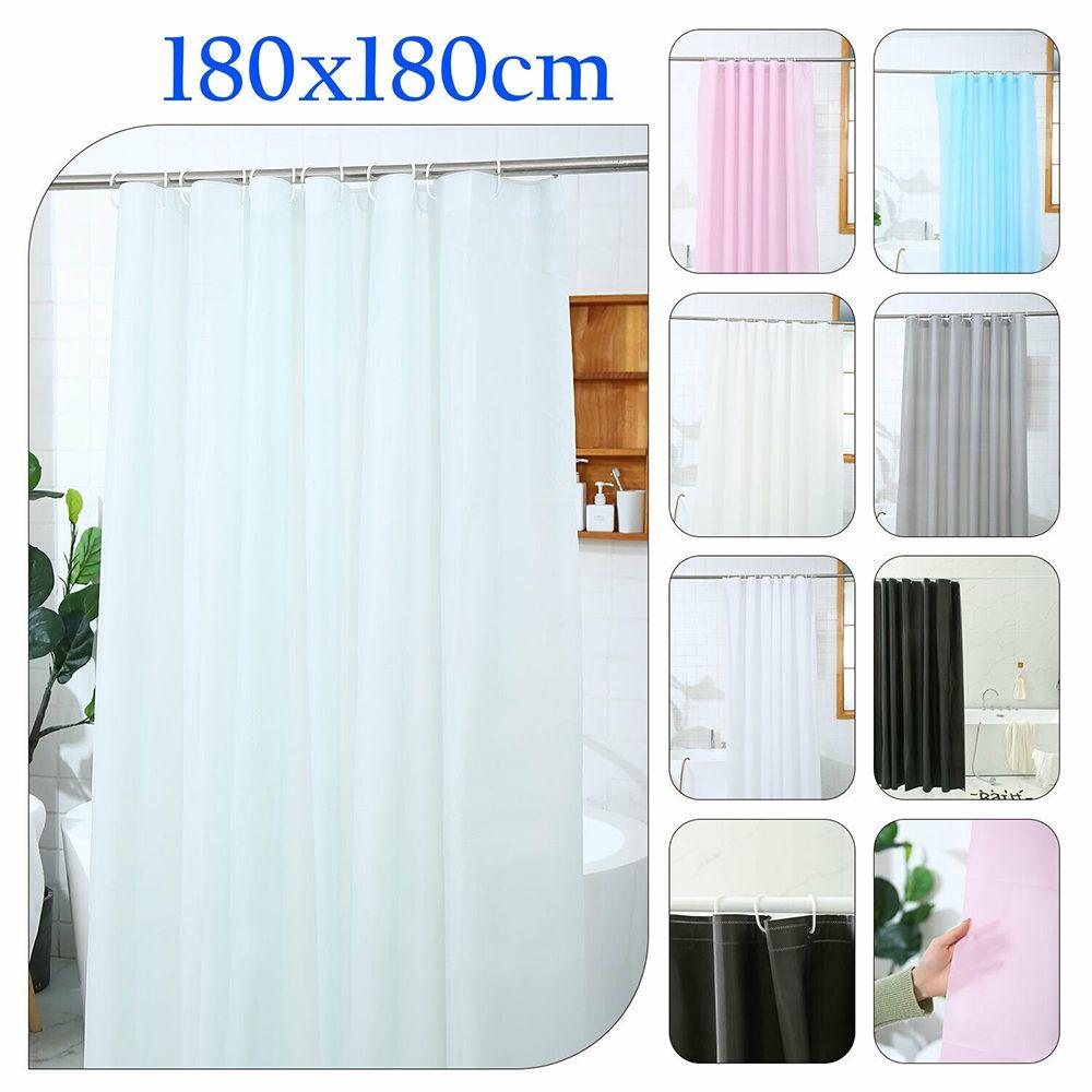 New With 12 Hooks Home Living Bathroom Screens Shower Curtain Bathtub Curtains PEVA Thicken