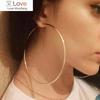 40 мм 60 мм 70 мм 80 мм преувеличивают большие гладкие круглые серьги-кольца Brincos простые вечерние круглые серьги-кольца для женщин ювелирные изделия