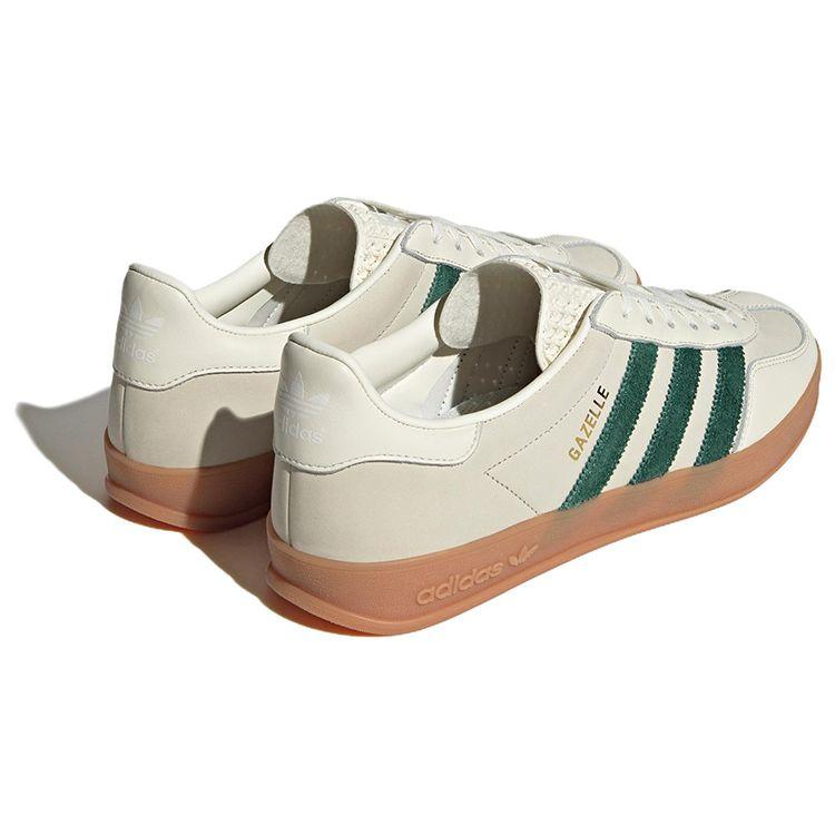 adidas Gazelle Indoor Emmi Off White Темно-зеленые кроссовки унисекс Обувь-Белый ID2567