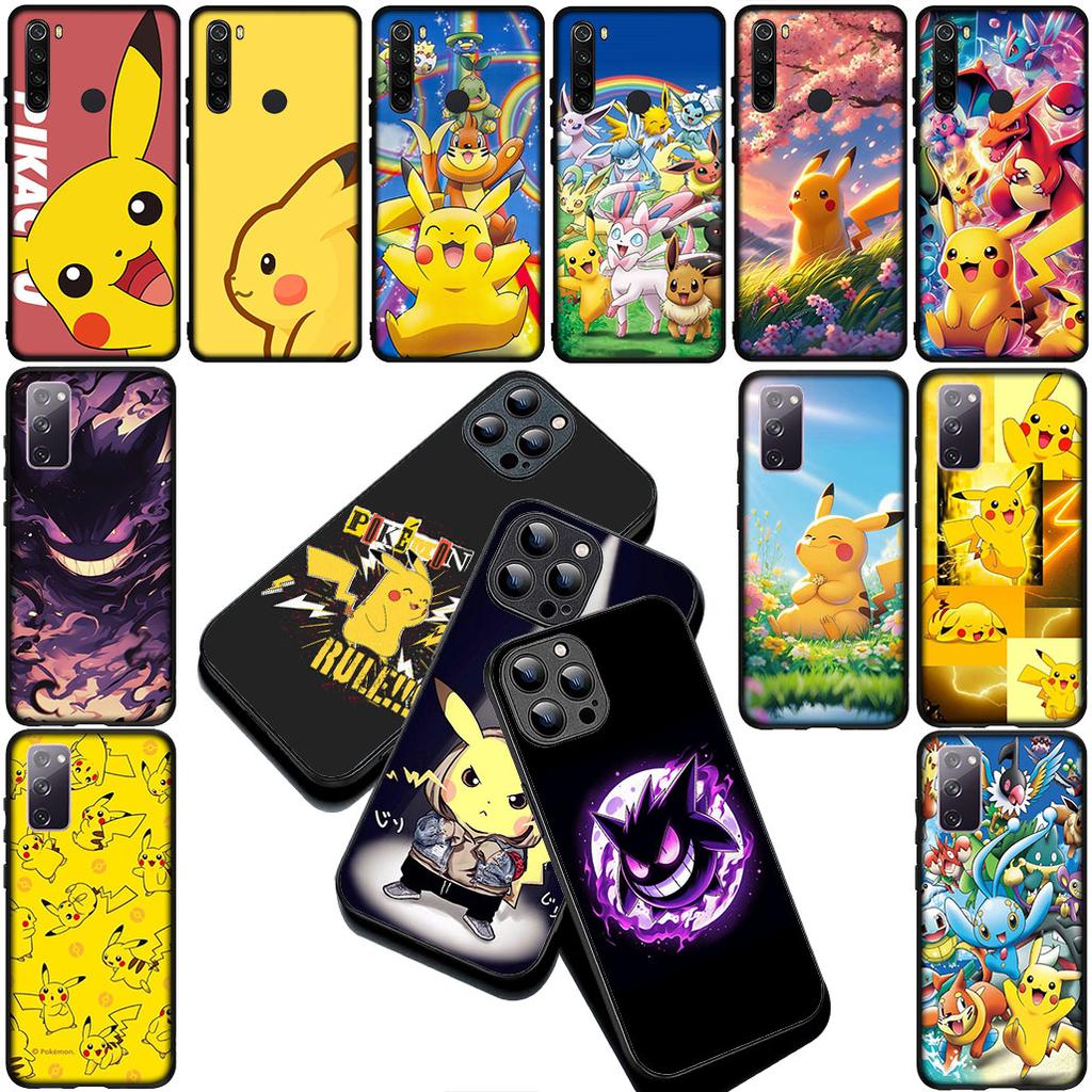 P-Pokemons GO Gengar P-Pikachus Cover for Apple iPhone 17 Pro XS Max Air XR 6 Plus X 5 + SE 2022 SE2 6+ Coque Phone Case