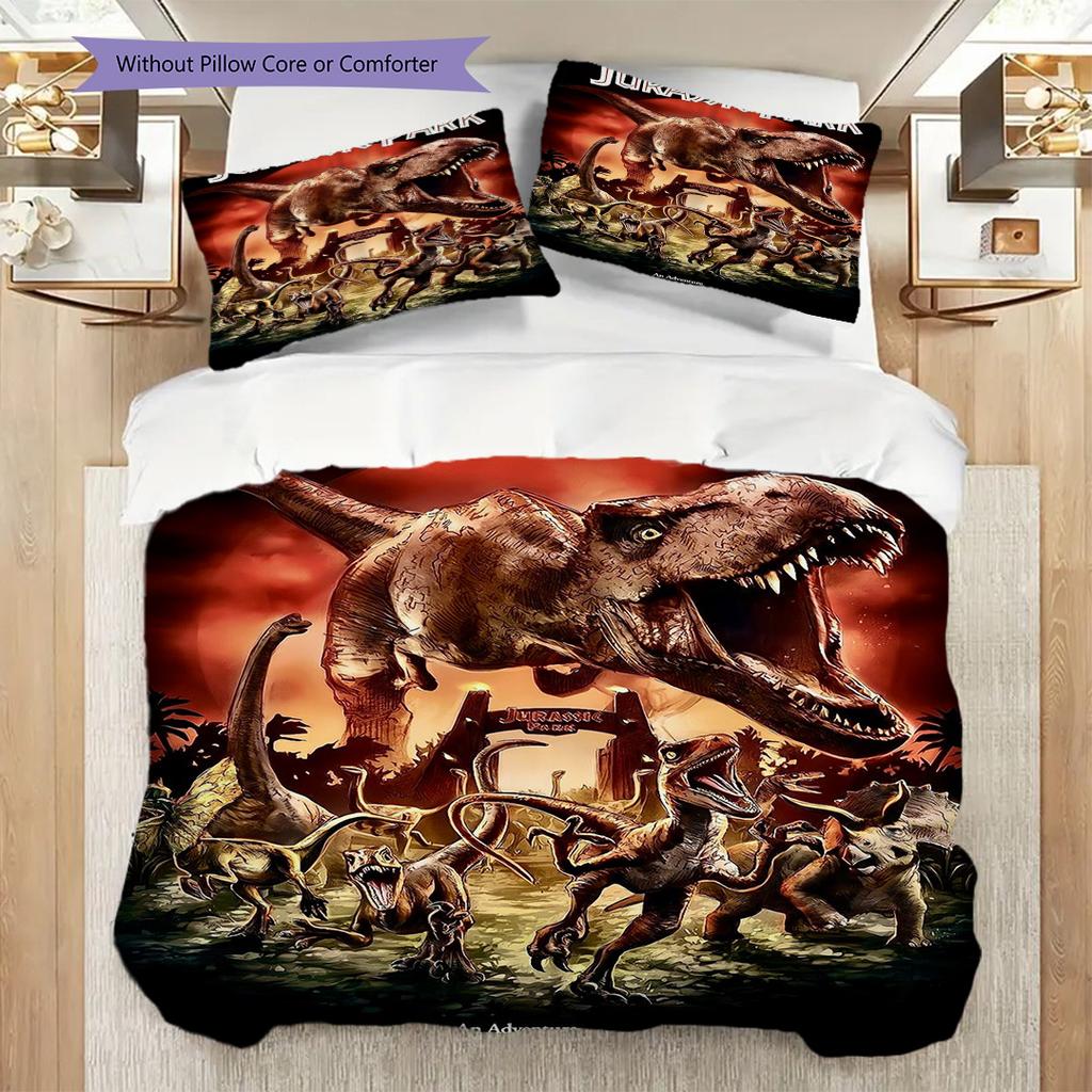 Jurassic World Dominion Threepiece Set 1 Duvet Cover 2 Pillowcase Without Core Christmas Birthday Gift Duvet Cover And Pillowcase