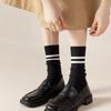 Retro Striped Sports Women Socks Japanese Fashion High School Girls Socks Casual Fashion Harajuku Streetwear Knitting Long Socks