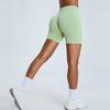 European and American Seamless Three-Quarter Fitness Shorts for Women, High-Waisted Peach-Lifting Sports Shorts, Tight-Fitting Quick-Dry Yoga Shorts