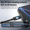 PD 60W USB Type C To Type C Cable Fast Charging Charger Data Cord USB A To Type C Led Indicator Light Quick Charge Cable