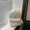 Schoolbag Japanese cartoon cute rabbit small flower polka dot contrasting backpack student large capacity going out girl heart backpack