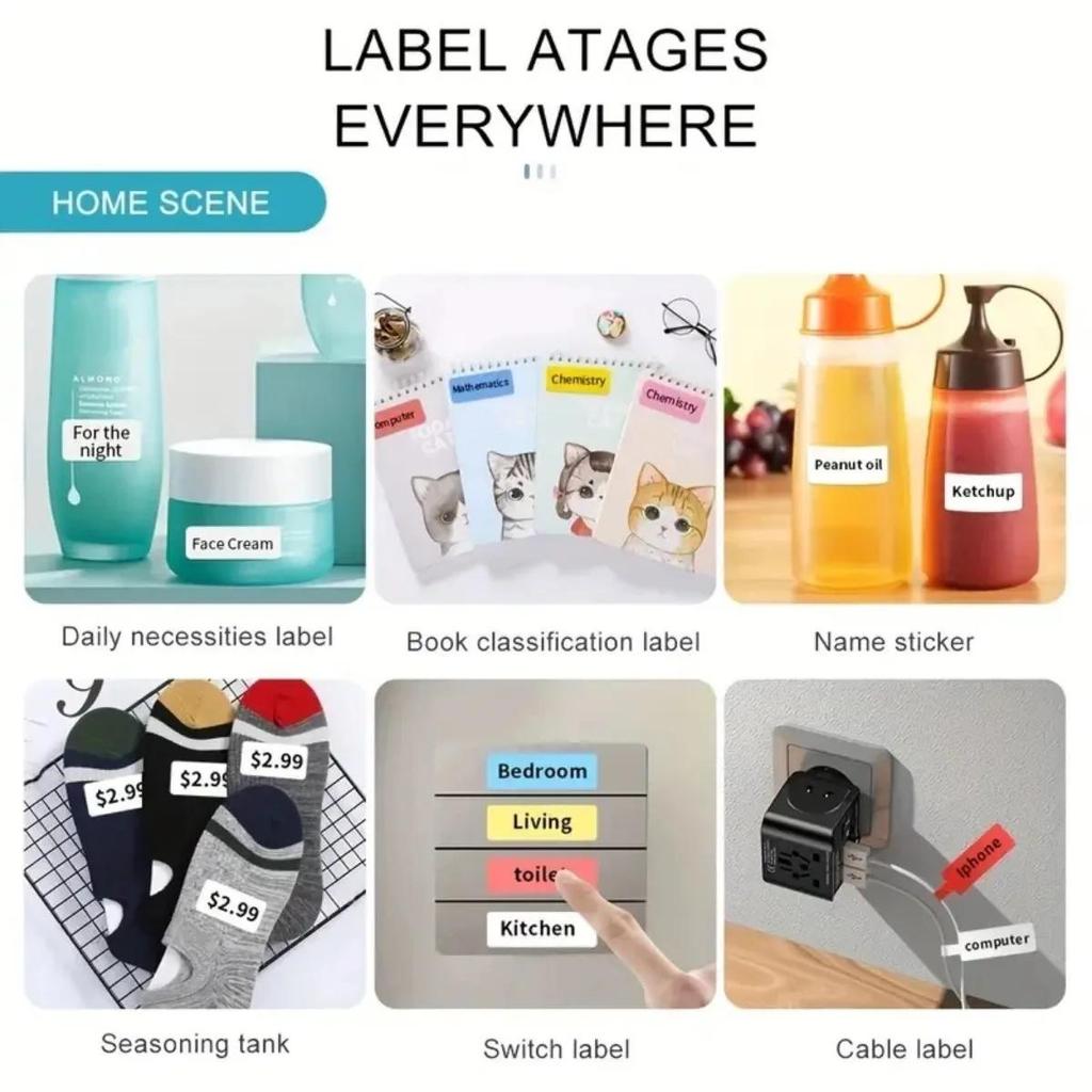 Лента для этикеток, наклейки с термопечатью, 15x30 мм, 210 шт./рулон, водонепроницаемые этикетки для принтеров этикеток Q31 Q30S Q30 D11 D30 D30S LI MI Q1 E1