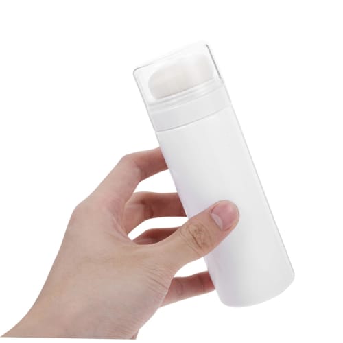 TIDTALEO Portable Baby Powder Puff Bottle, Compact and Portable for Talc Application, Travel and Home Use, Lightweight and Durable, with Soft Puff for