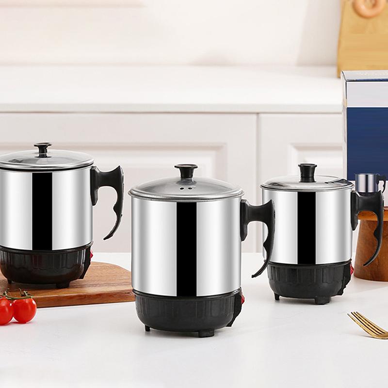 Мини электрическая нагревательная чашка с защитой от сухого кипения 11/12/13/14 см Портативный дорожный электрический чайник Домашний чайник Электрическая плита Чайник