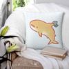 Lemon Shark Square Pillowcase Pillow Cover Polyester Cushion Decor Comfort Throw Pillow for Home Bedroom