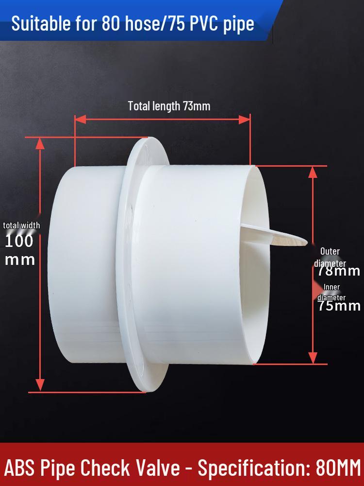 Bathroom Heater Exhaust Fan PVC One-Way Odor Backflow Valve