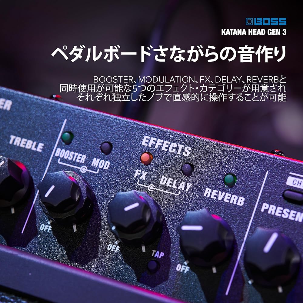 BOSS KATANA-HEAD Gen 3 Guitar Amp Head 3rd Generation 100W Multifunction with 5" Speaker
