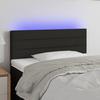 VidaXL LED Headboard Bedroom Furniture Single Bed Accessory Headboard Interior Black 80x5x78/88 3121728