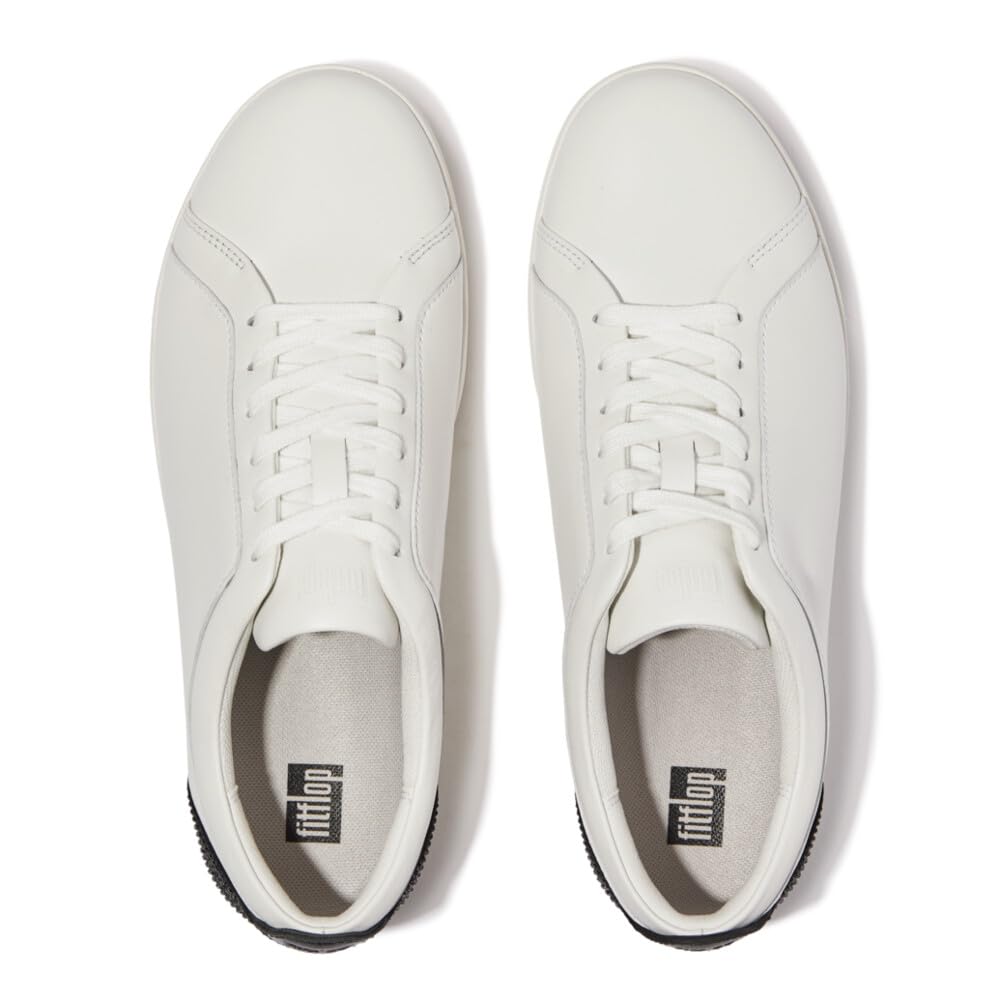 FitFlop RALLY LEATHER Size cm CRYSTAL-BACKTAB SNEAKERS, Women's, Black, 22.0 (Used)