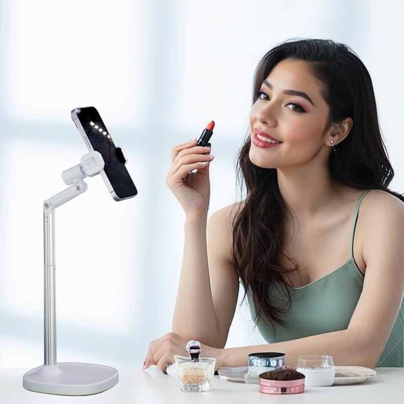 X66F Portable Multifunctional Desktop Livestream Video Shooting Stand 360 Degree Rotation with Flexible Holder