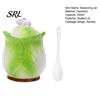 Ceramic Sauce Pot with Lid Spoon Cabbage Shaped Lard Jar Spoon, 350ml Kitchen Sealed Decorative Crock Seasoning Container, Multi Purpose Storage