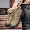 Зимние мужские высокие походные ботинки Теплые зимние ботинки Повседневные плюшевые кроссовки для активного отдыха