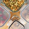 4X Heat-Resistant Glass Kitchen Food Containers Set