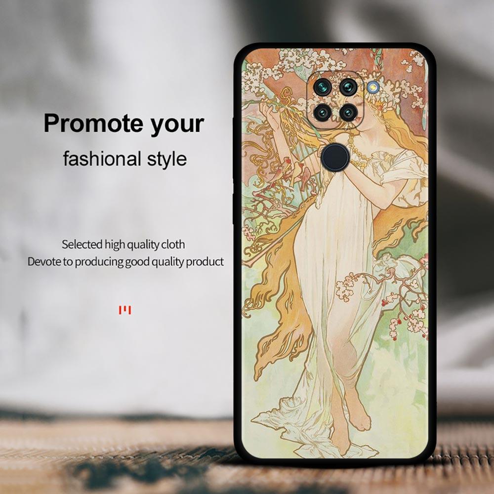 Чехол для Xiaomi Redmi Note 11 9 8 10 Pro 9s 8t 7 10pro Max, чехол для Redmi 11 9 9c 9a 8 8a 7 7a, художественный постер Альфонс Муха тонкий