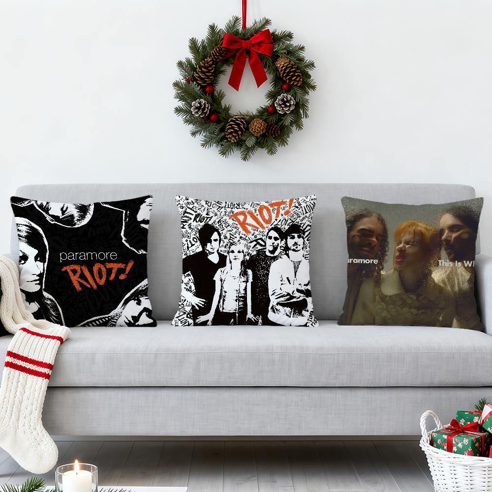 cool fashion Band PParamore cushion cover Comfort soft Pillowcase hogar Sofa Living Room Home bedside Decor pillowcovers Gift