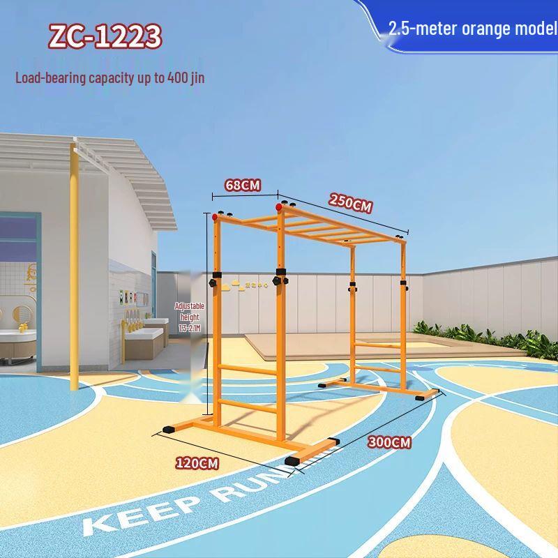 Детская регулируемая мобильная альпинистская лестница и турник