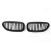 Pair Front Bumper Hood Grille Grill For BMW E63 E64 M6 645Ci 650i 2004-2010