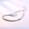 Silver Plated Octagonal Snake Bone Bracelet for Women Fashion Jewelry Trendy Accessories