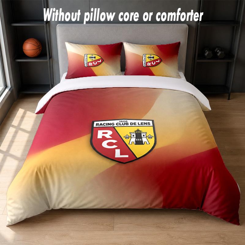 Lens FC Design Bed Bedding Set 1 Duvet Cover + 2 Pillowcases Soft Breathable Household Bed Linens