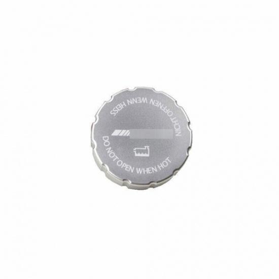Silver Aluminum Outside Water Tank Cap Cover Trim Fit For Benz C-Class 2015-