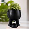 Retro Resin Funny Flowerpot Piss Pot Shape Creative Flower Pots With Drainage Holes Figure Vases for Succulents Flowers