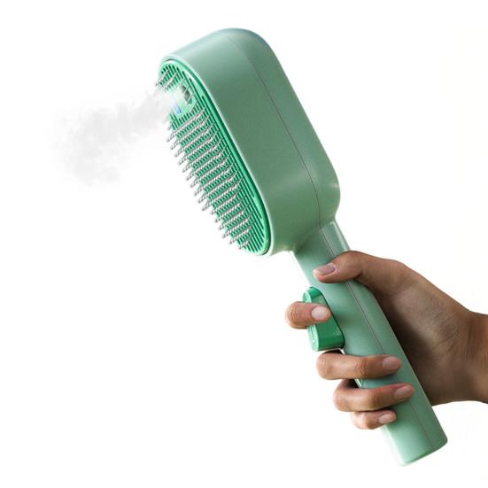 Распыляющая щетка для собак 3 в 1 Самоочищающаяся щетка для кошек Распылитель тумана Антистатическая массажная щетка Перезаряжаемая расческа для ухода за шерстью Длинношерстных Короткошерстных Животных