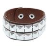 European & American Punk Street Style Rivet Bracelet: PU Leather Bangle