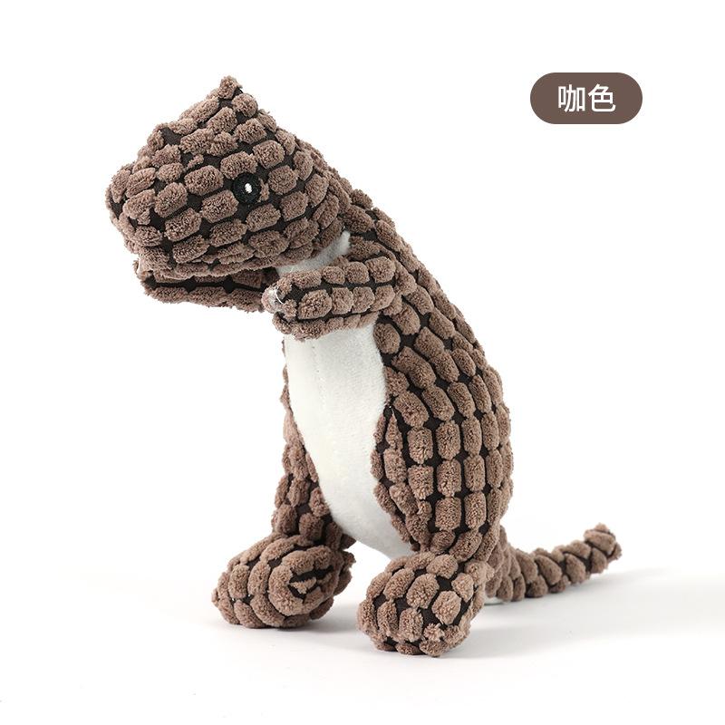 Игрушка для домашней собаки, устойчивая к грызению, звуковая игрушка-динозавр, плюшевая игрушка для маленькой собаки, золотистый ретривер, плюшевый мишка, большая собака, щенок