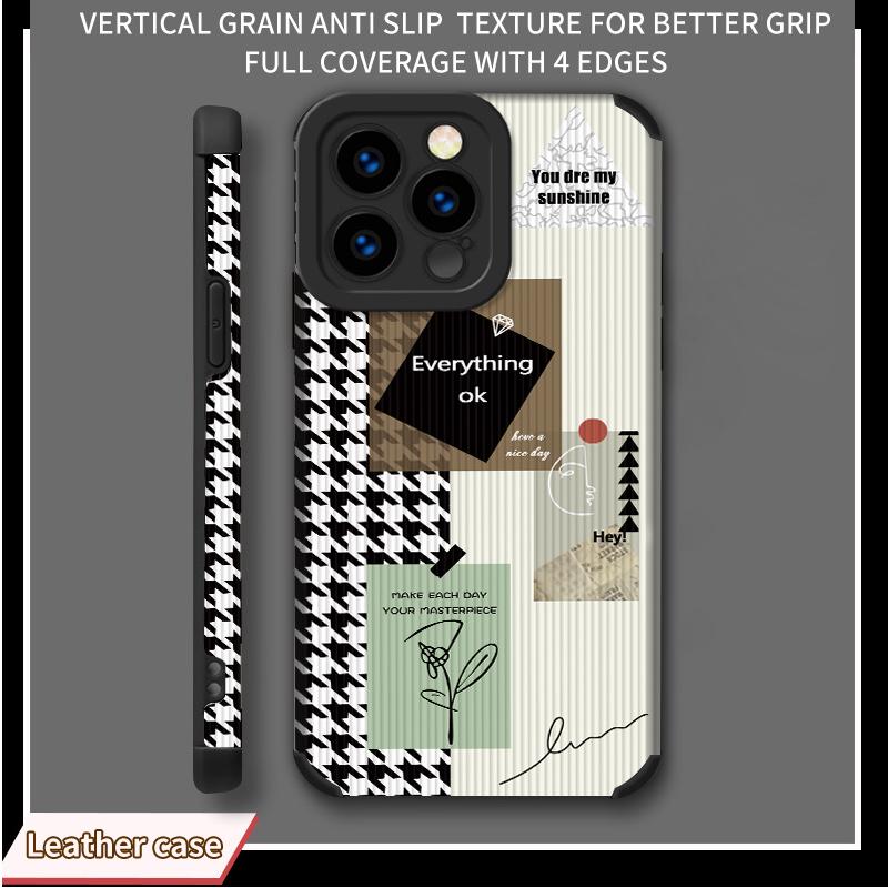 Персонализированный стильный кожаный мягкий силиконовый чехол с принтом для телефона, задняя крышка с полной защитой объектива камеры