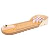Jeu de société - Mini Jeu de Bowling en Bois - 295x100 mm - Pour enfants à partir de 3 ans - Intérieur