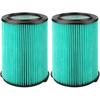 PIGUOAT 2PCS VF6000 5-Layer Replacement Filter for Ridgid 5-20 Gallon Wet Dry Vacuums WD5500 WD0671 WD6425 WD7000 WD1280 WD1851 WD1680 WD1956 RV2400A