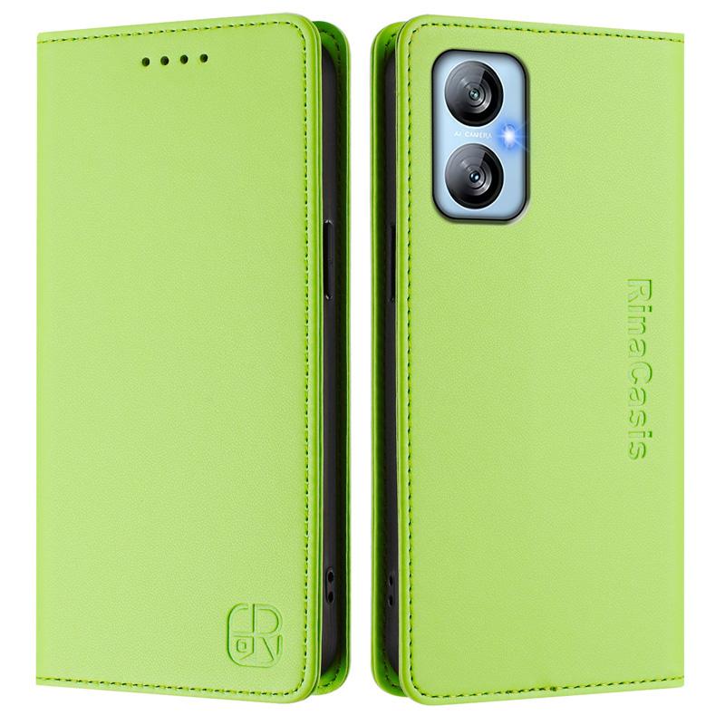 Роскошный кожаный чехол для ITEL A50C/A80/P38/A50/A48/RS4/S24/P55 Plus/A70/A05S RFID-блокировка слотов для карт Магнитная подставка для притяжения Ударопрочный откидной чехол