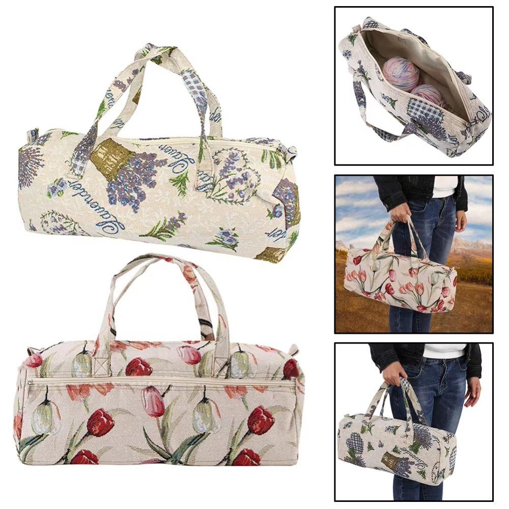 DIY Women's Hand Luggage Household Knitting Tool Storage Bag Sewing Accessories