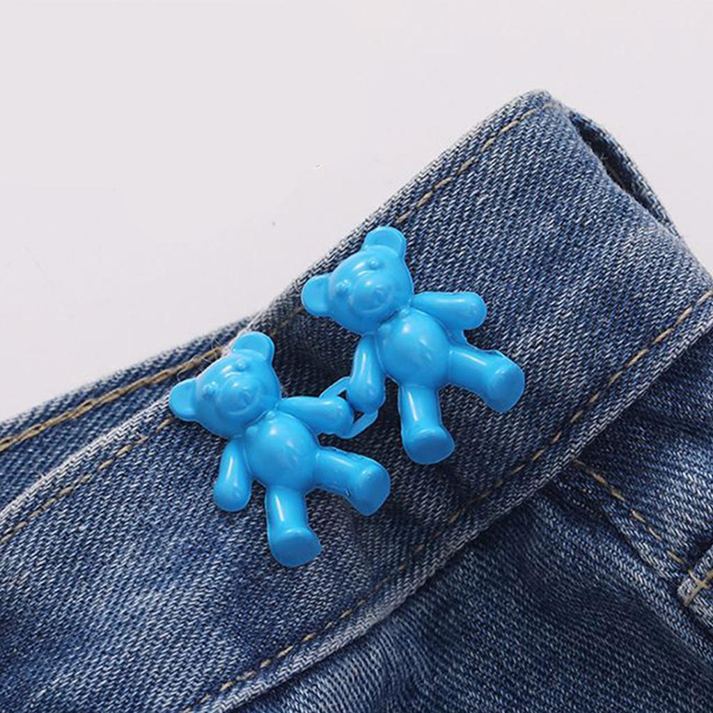 Брюки «Медведь» Пряжка на талии Регулируемые булавки на джинсовых пуговицах Съемный пояс Затягивающий пояс Зажимы для брюк Джинсовые пуговицы не требуют шитья