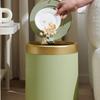 Компактное круглое мусорное ведро с нажимной крышкой и удобной откидной крышкой для дома и офиса Мусорное ведро