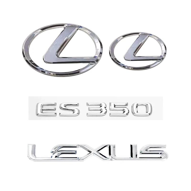 Interior Stickers For Lexus ES350 Car Accessory Spreadability 4pcs 3D ABS Car Logo Rear Trunk Fender Door Emblem Badge Car Stick
