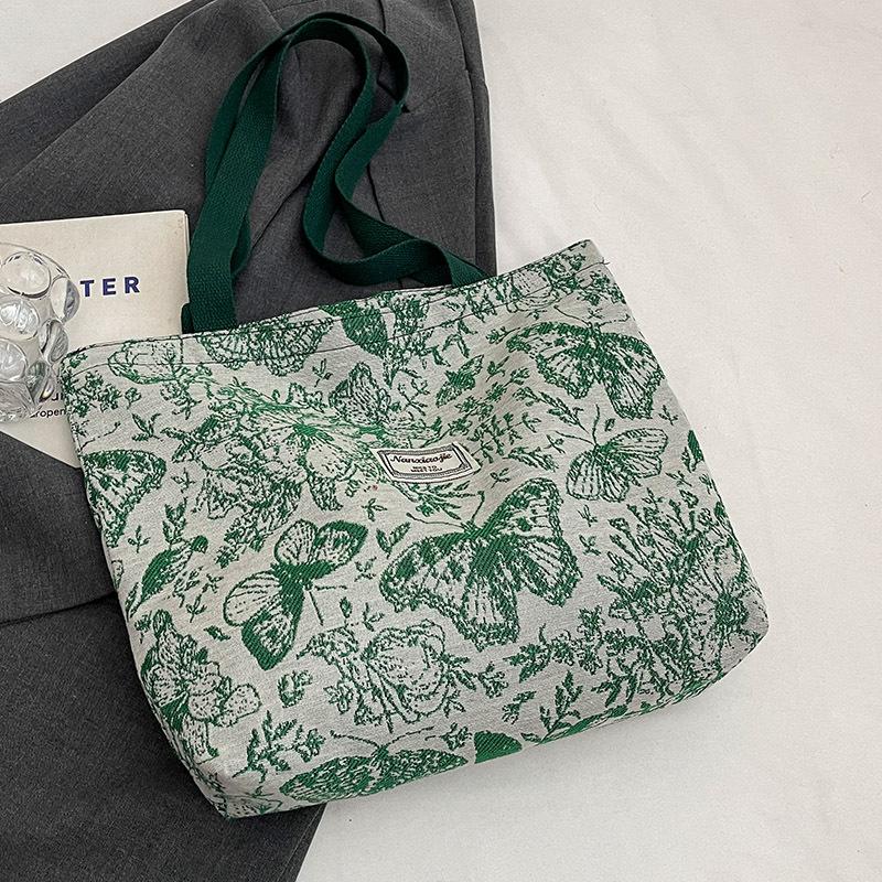 Вместительная одноплечевая сумка для женщин Новая холщовая сумка для женщин Ins Универсальная сумка-тоут для покупок и поездок на работу для женщин