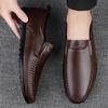 FashionMen Formal Loafers Black Business Elegant Gentleman Men's Shoes Casual Genuine Leather Footwear Male Moccasins Man Driving Flat