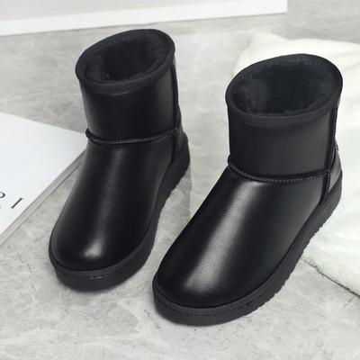 Новые зимние ботинки, женские корейские ботинки на плоской подошве, утепленные плюшевые повседневные женские хлопковые туфли с короткими рукавами для пар