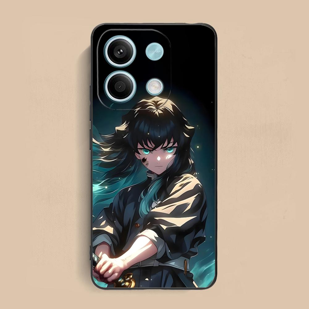 Demon Slayer Muichiro Phone Case for Xiaomi Redmi Note 14 13 12 11 A5 3 2 1 Pro Plus 4G 5G Colour Protective Pretty Luxury Cover