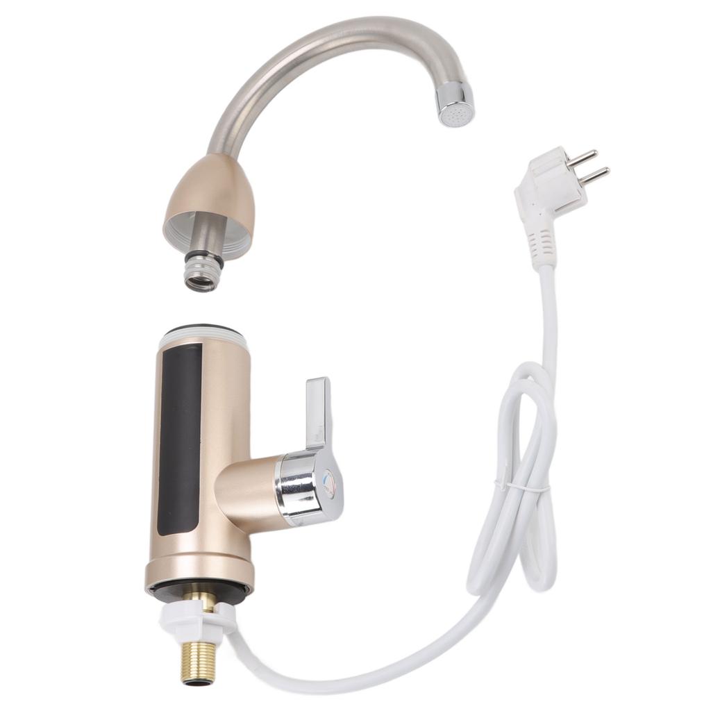 3000W Instant Water Heater Faucet Rotatable Electric Hot Cold Water Tap Stainless Steel Electric