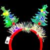 Christmas Luminous Headband Elk Christmas Tree Decoration Party Favors Birthday Festival Gathering Headwear Navidad Hair Accessory